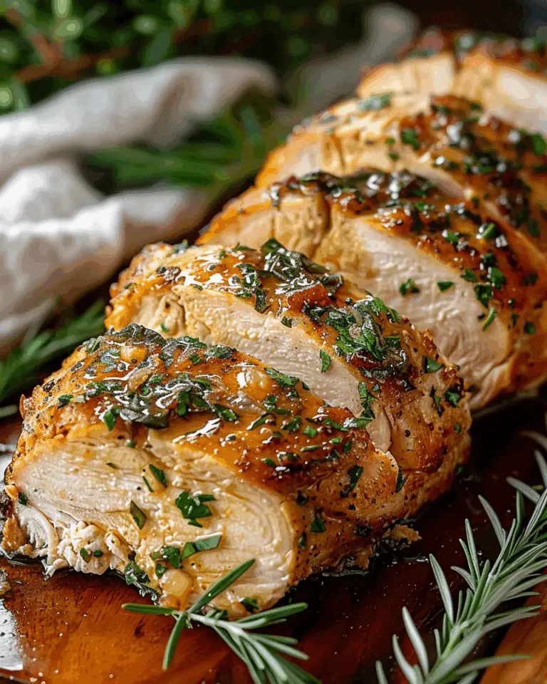 Savory Garlic Butter Turkey Tenderloin