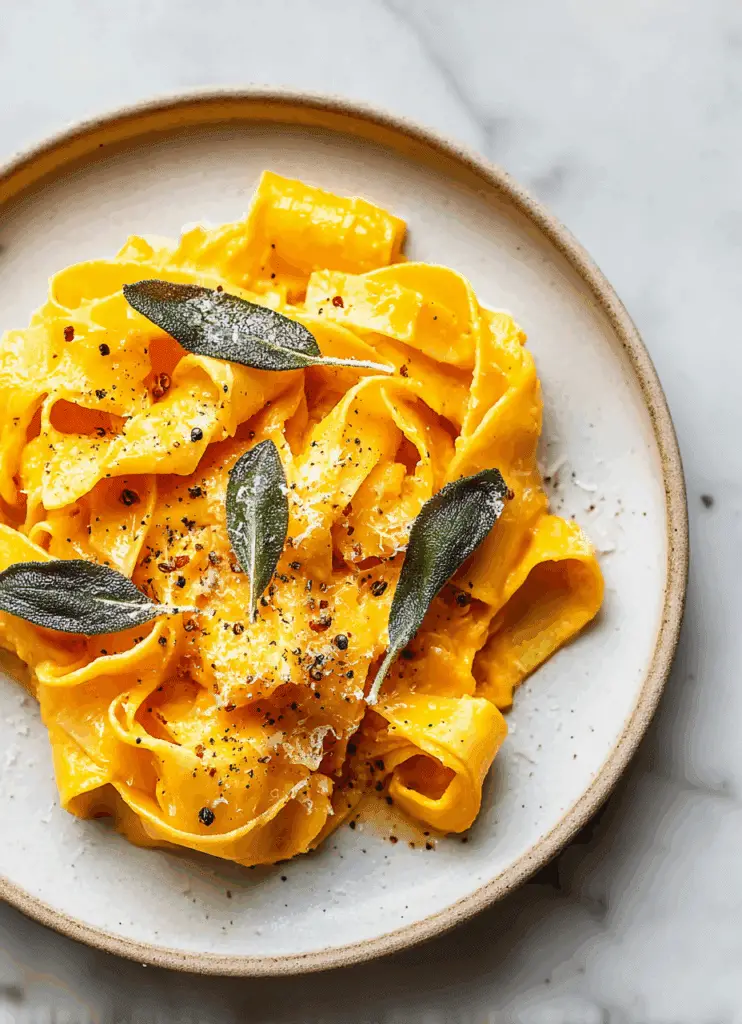 Spicy Pumpkin Sauce Pappardelle