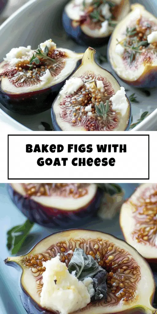Baked Figs with Goat Cheese