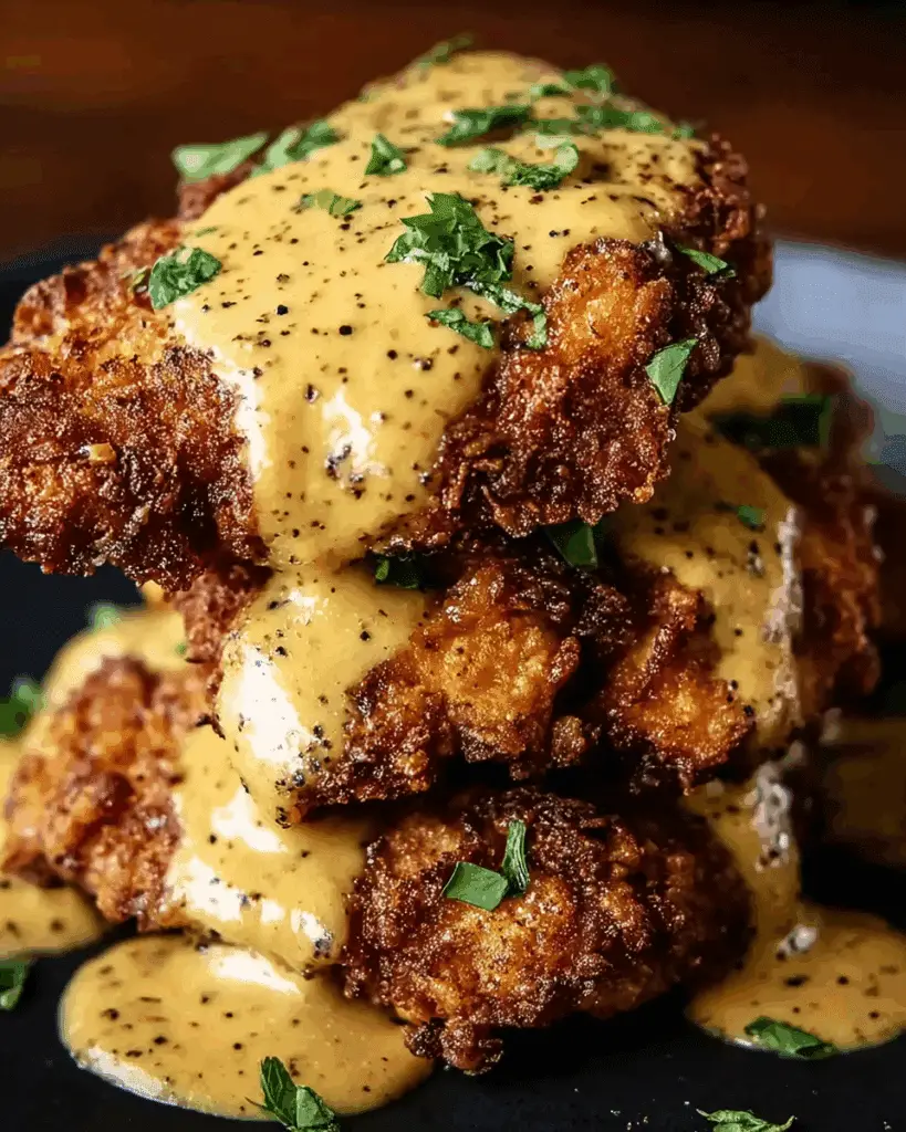 Pretzel Chicken with Mustard-Cheddar Sauce