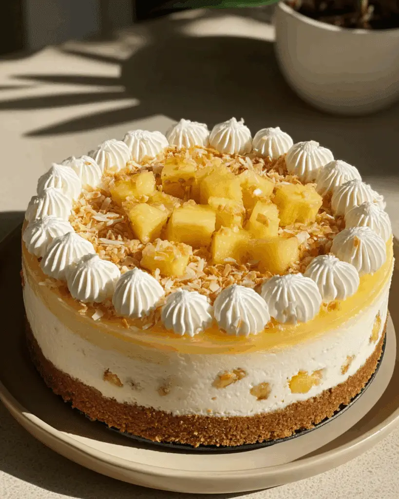Coconut Pineapple Cheesecake
