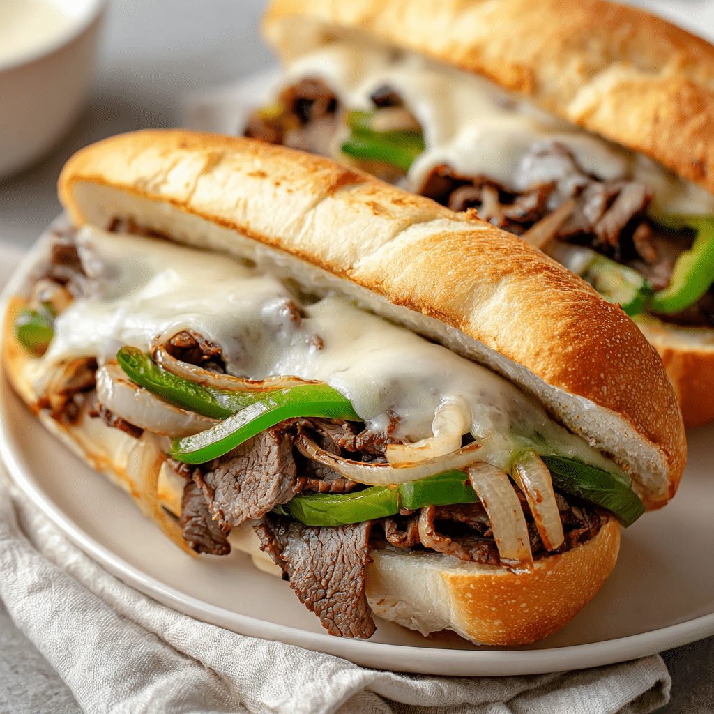 Irresistible Delicious Philly Cheesesteak with Mushrooms