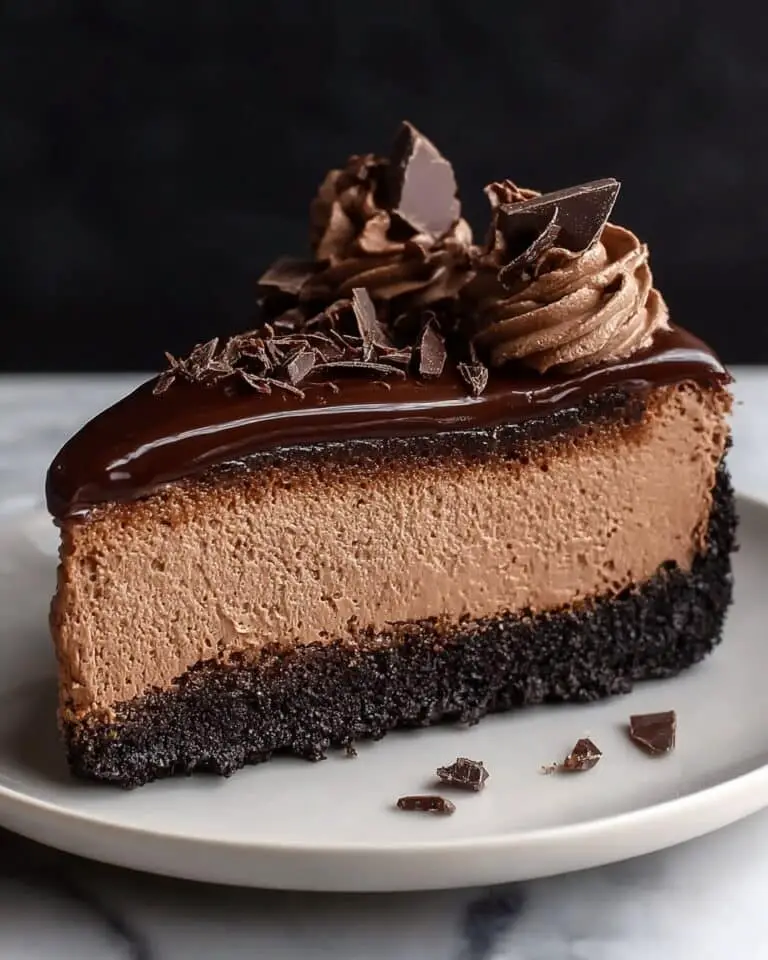 Baked Chocolate Cheesecake