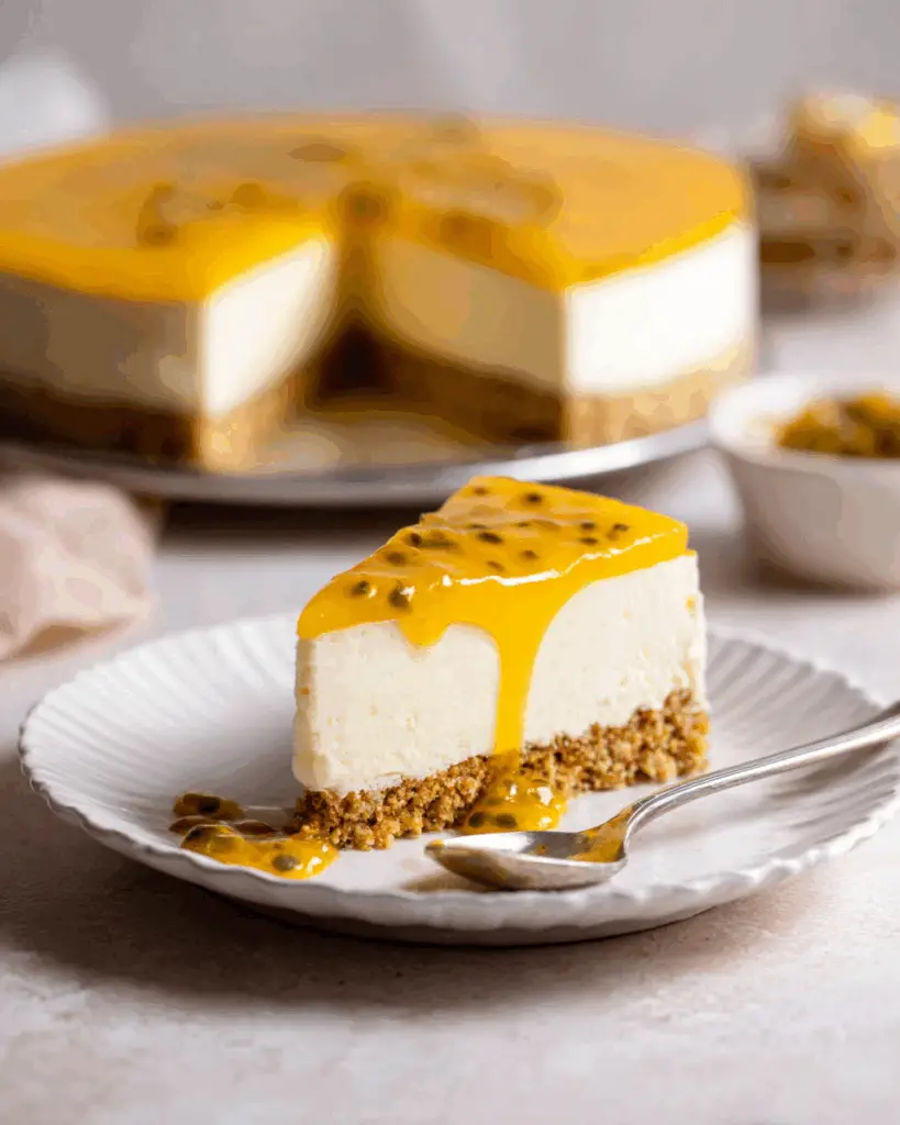 Delicious No-Bake Passionfruit Cheesecake Recipe