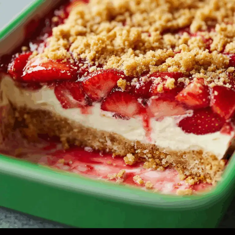 Strawberry Cheesecake Dump Cake Recipe with Layers You Can Actually See