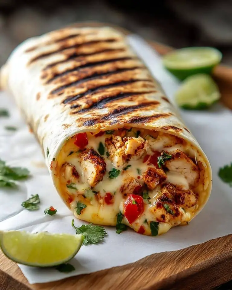 Easy Chipotle Ranch Grilled Chicken Burrito