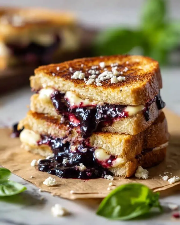 Easy Balsamic Blackberry Bliss Grilled Cheese