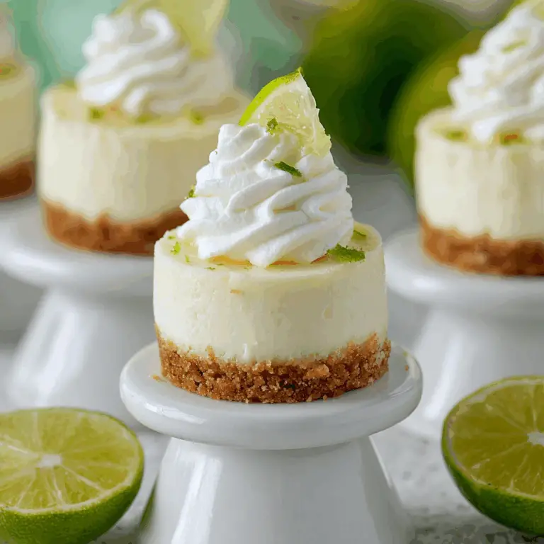 Mini Key Lime Pie Cheesecakes