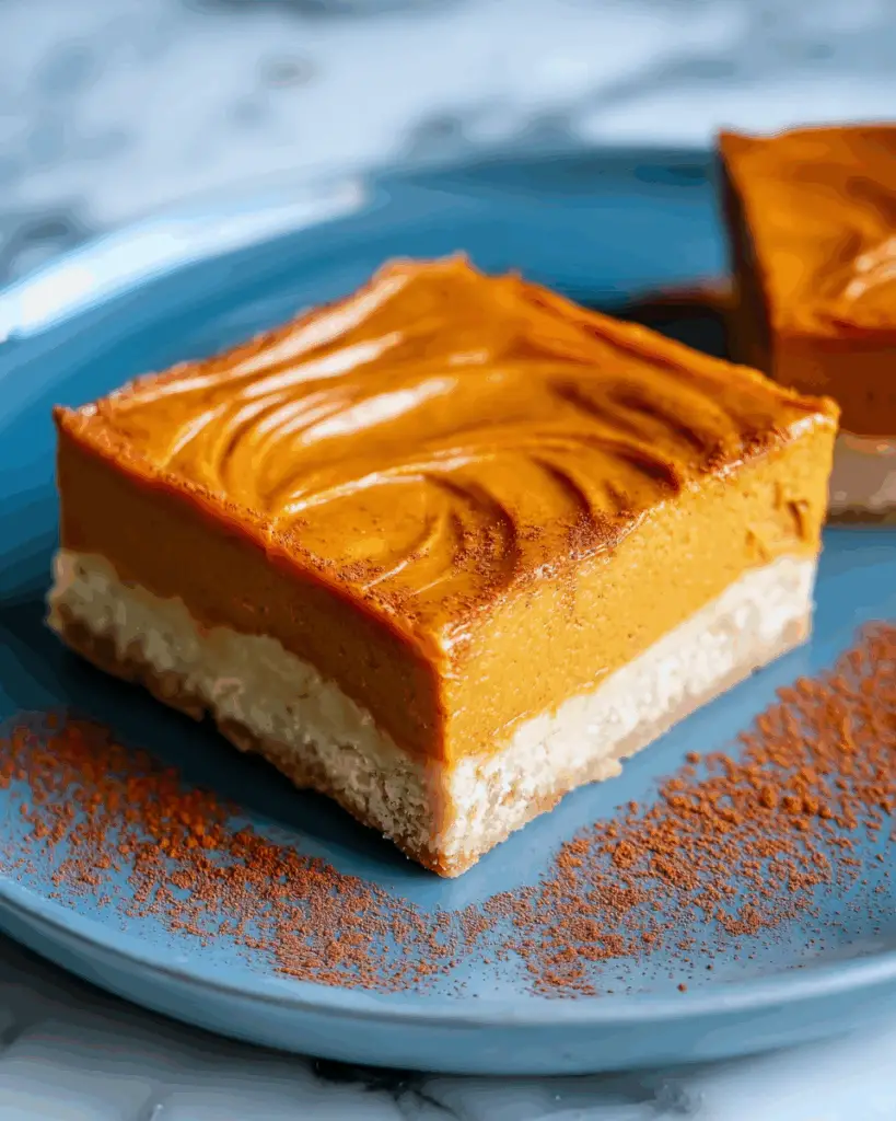 Pumpkin Pie Bars Recipe with Buttery Shortbread Crust