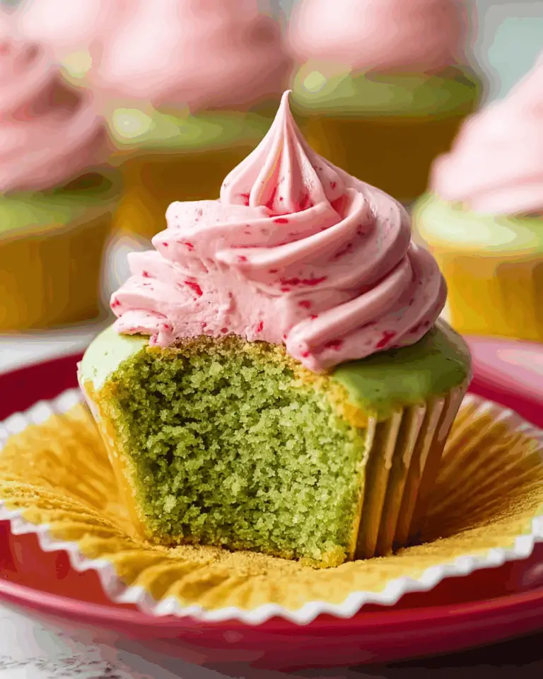 Strawberry Matcha Cupcakes Recipe