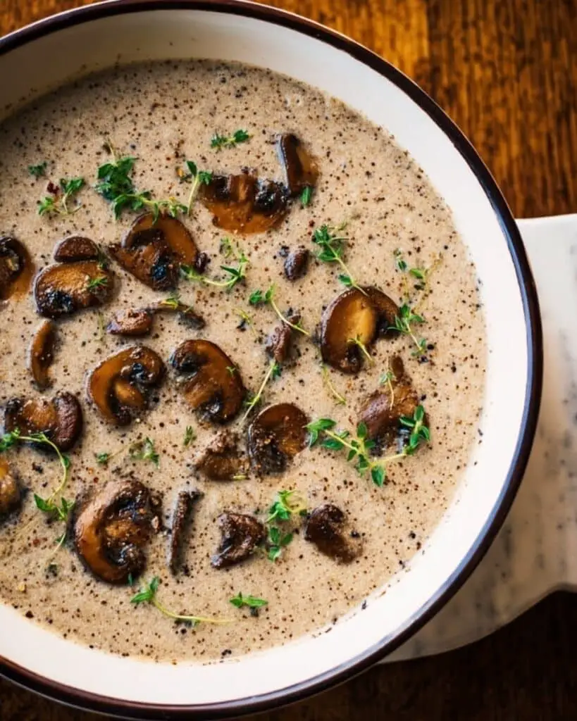 Mushroom and Brie Soup