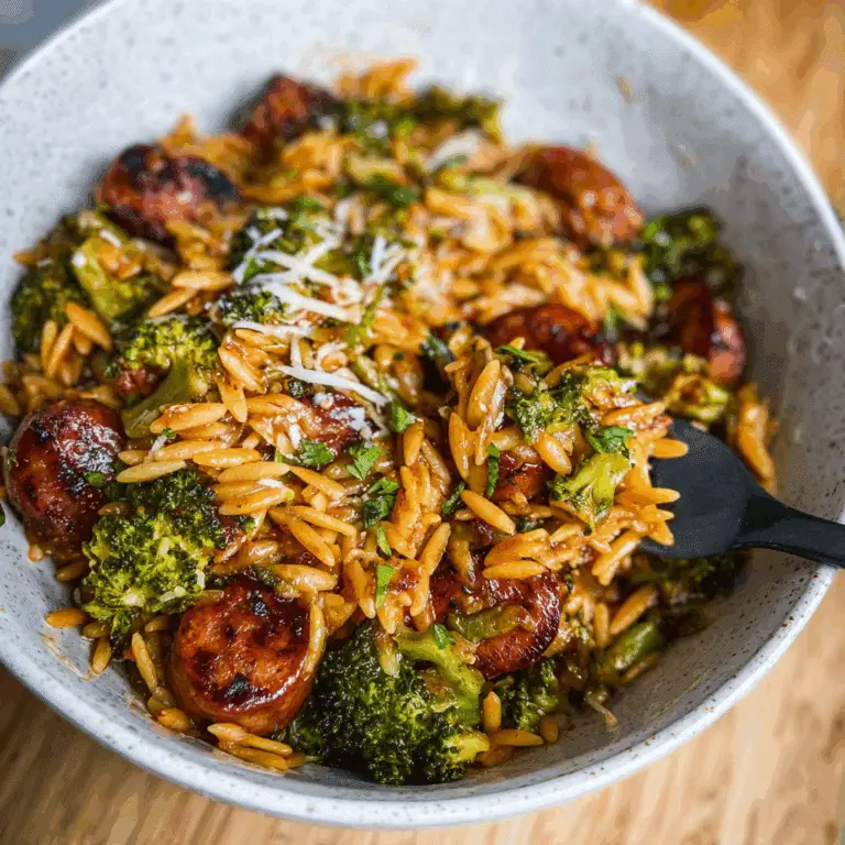 Chicken Sausage and Broccoli Orzo: A Delicious Recipe!