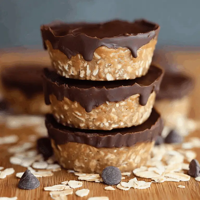 No-Bake Peanut Butter Oat Cups