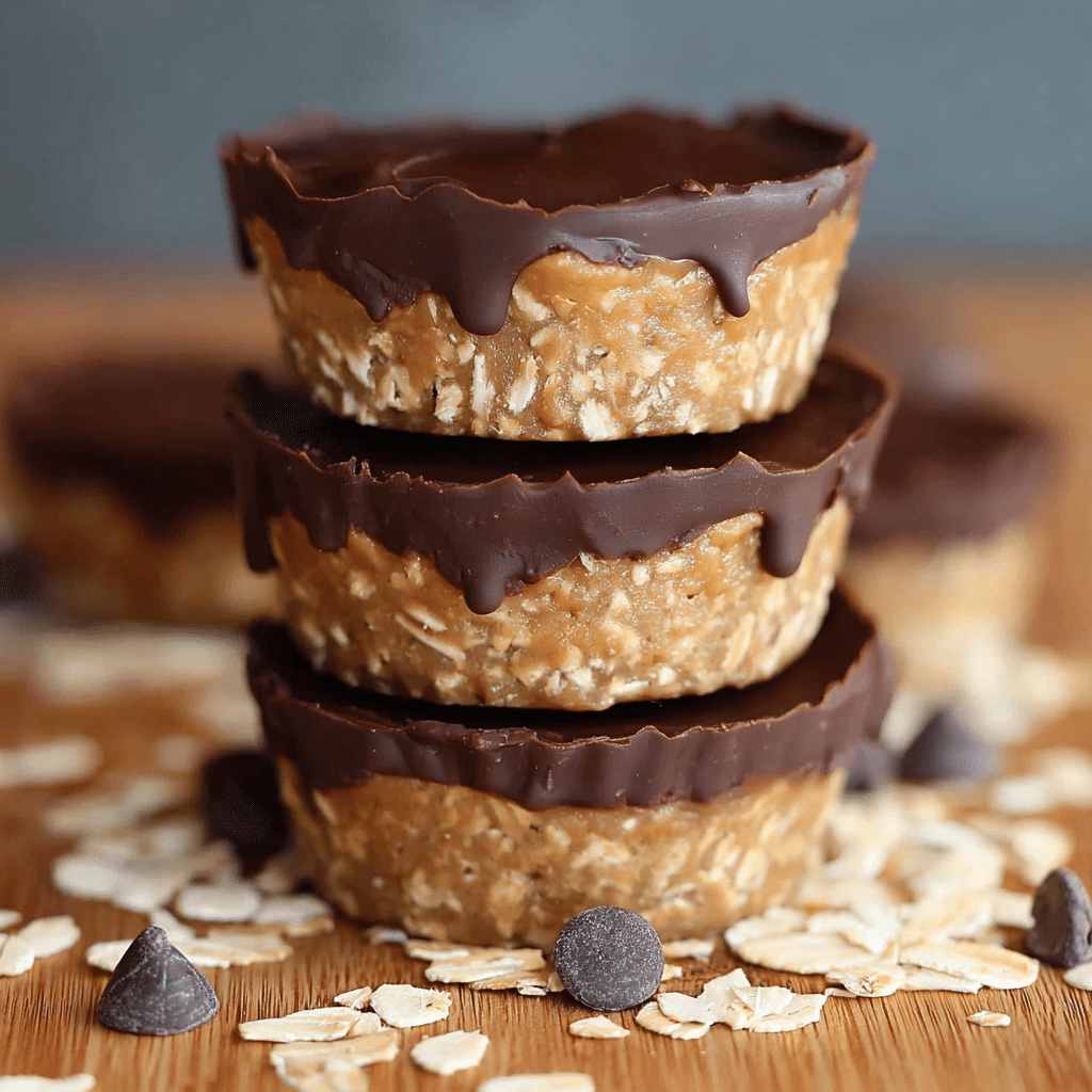 No-Bake Peanut Butter Oat Cups