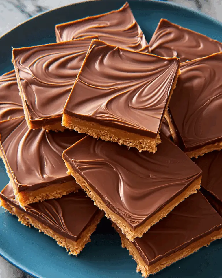 Simple No-Bake Peanut Butter Bars with Chocolate Layer