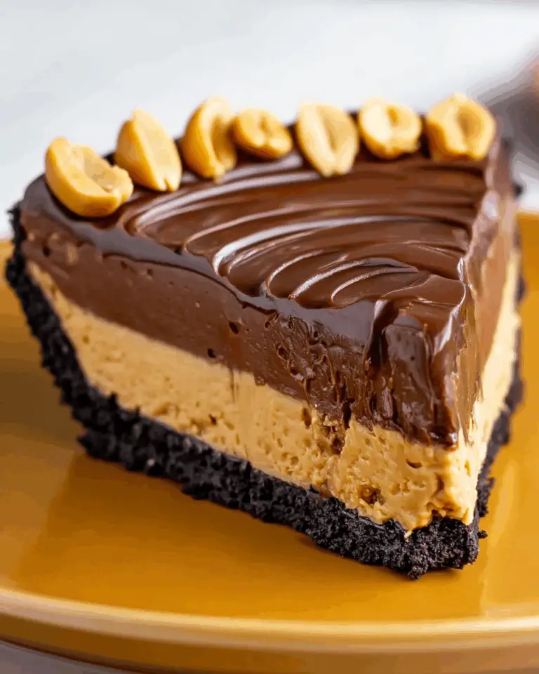 Chocolate Peanut Butter Pie Recipe – Easy No Bake Dessert With Rich Ganache