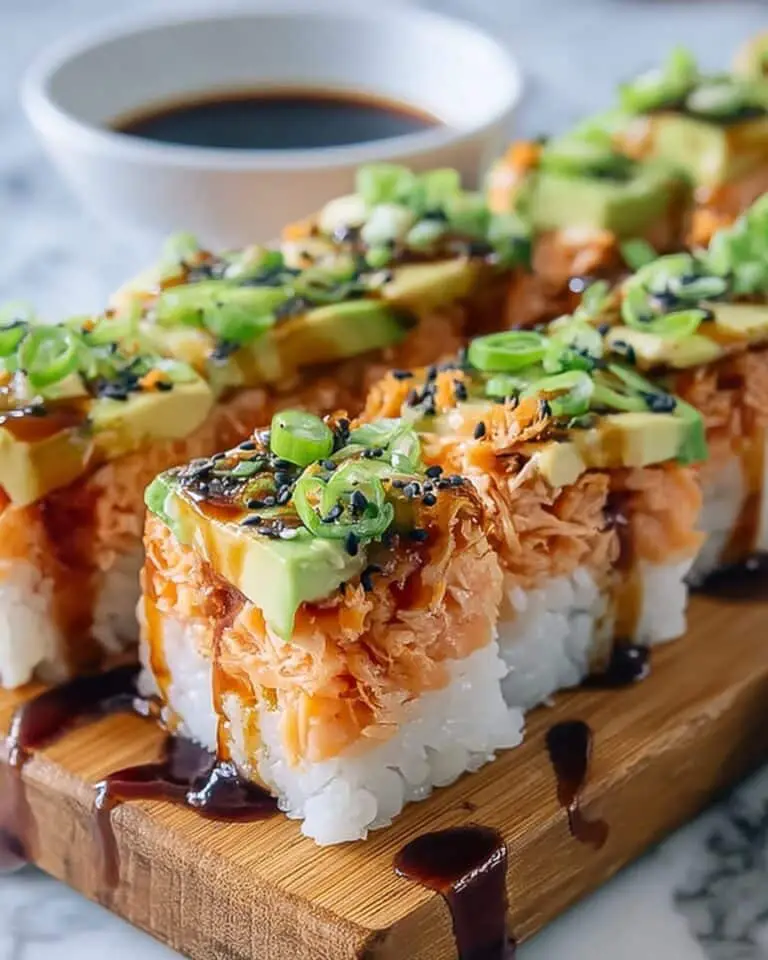 Spicy Salmon Sushi Bake