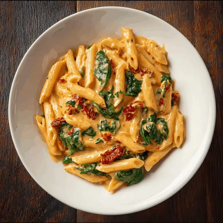 One-Pot Spinach Tomato Pasta