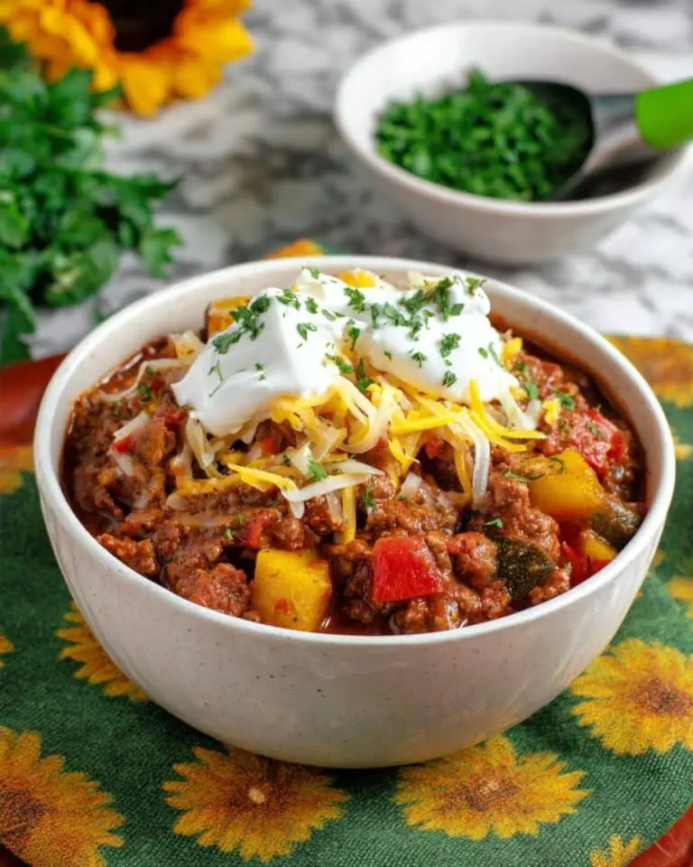Chili Con Carne and Veggies