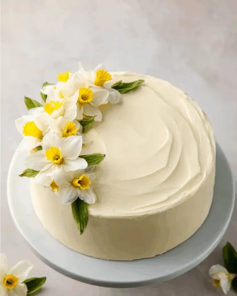 Daffodil Cake Recipe with Lemon Buttercream: Spring Birthday Cake Idea