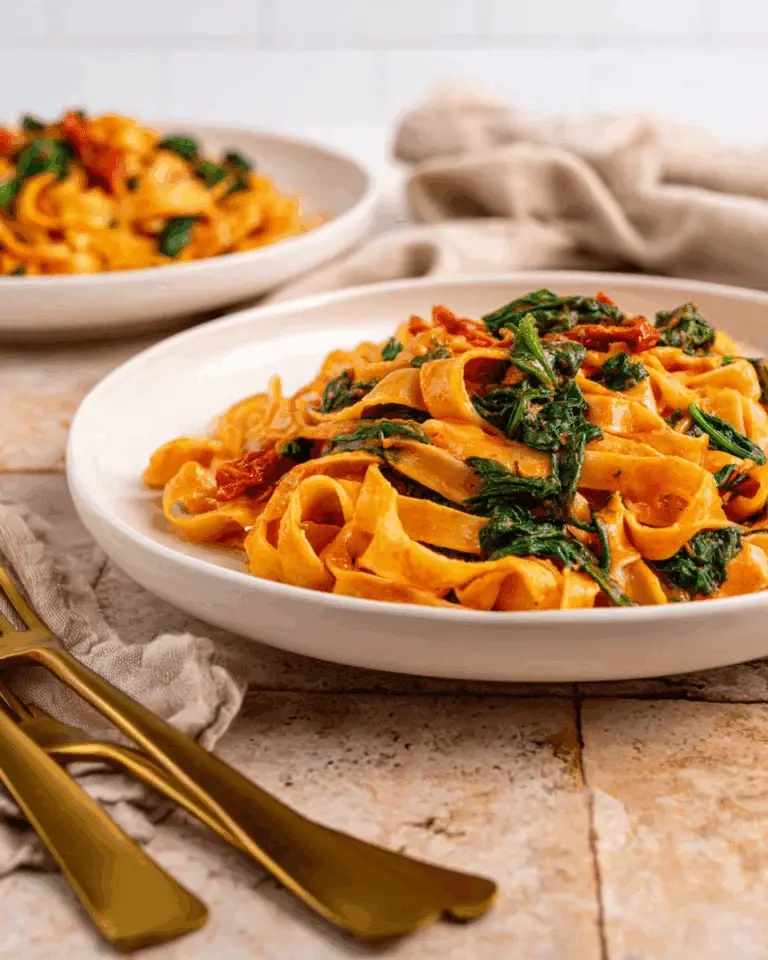 Vegan Creamy Sun-Dried Tomato Pasta Recipe