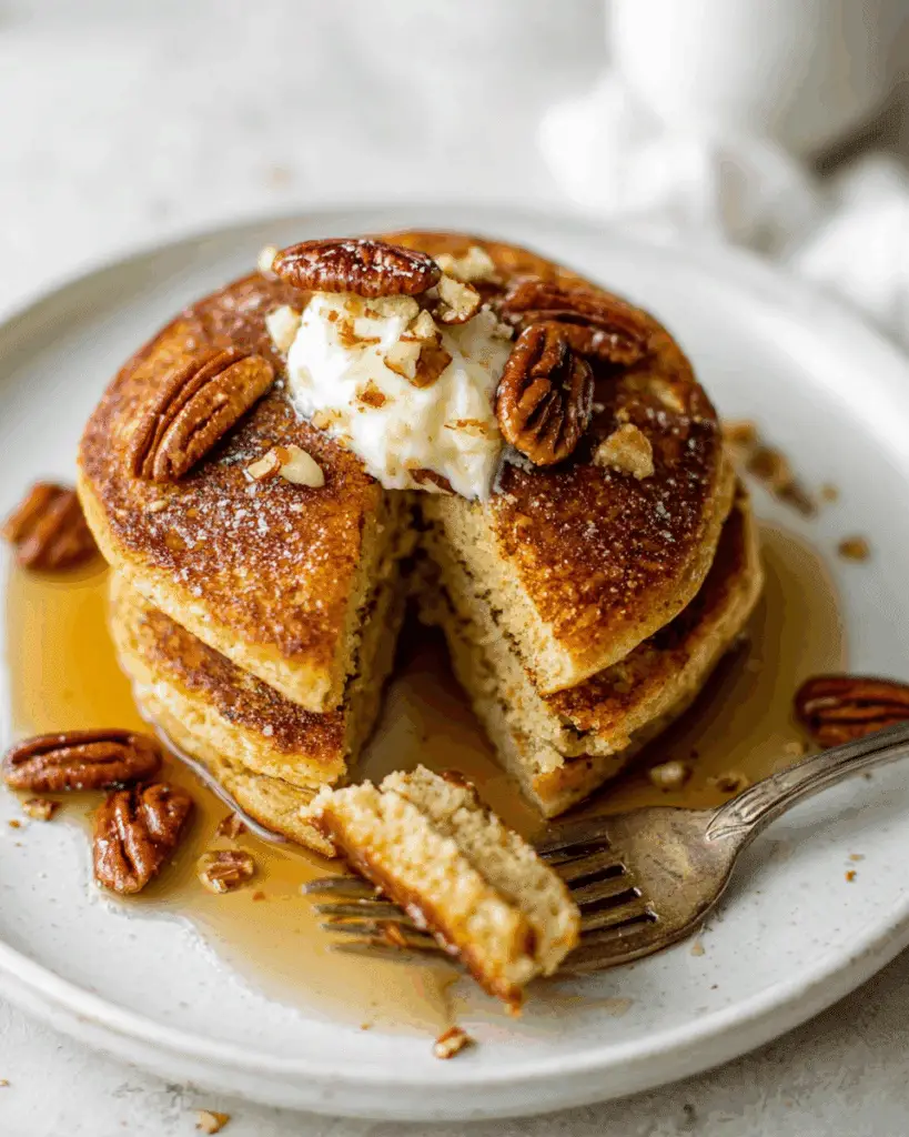 Healthy Pumpkin Oatmeal Pancakes