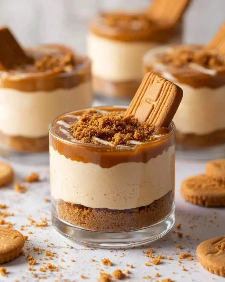 No-Bake Biscoff Cheesecake Cups Recipe