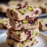 Cranberry Pistachio Shortbread Cookies Recipe