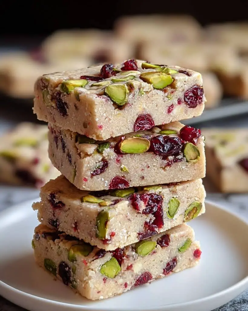Cranberry Pistachio Shortbread Cookies Recipe