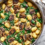 Creamy Spinach and Mushroom Gnocchi (One-Pan, 20 Minutes) Recipe