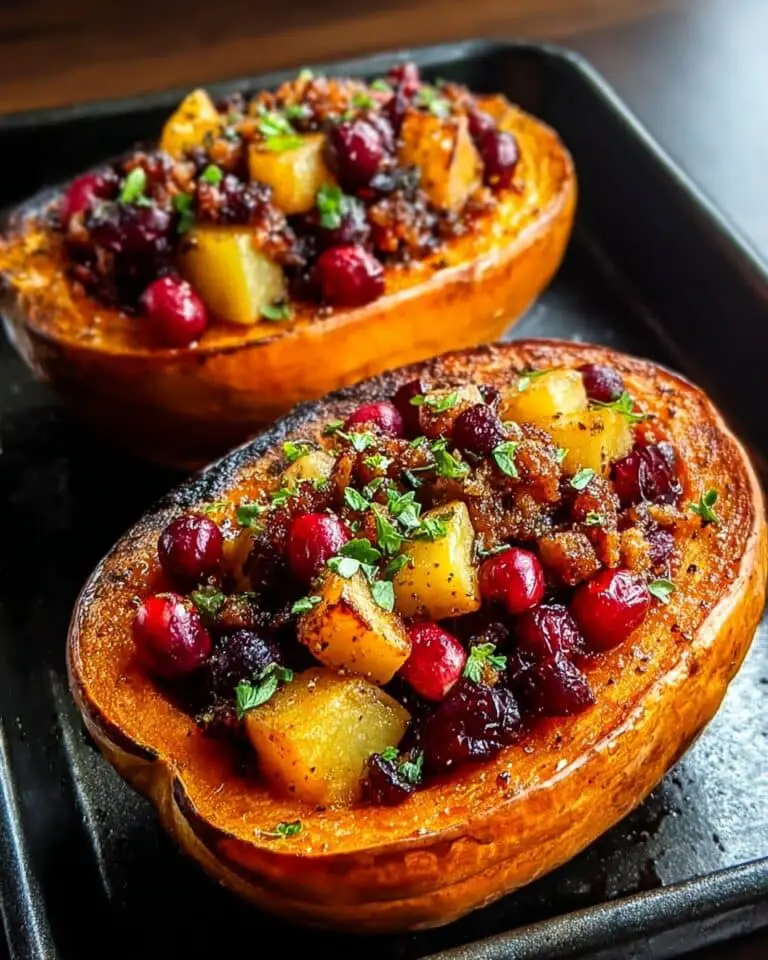 Cranberry Apple Twice-Baked Sweet Potatoes Recipe