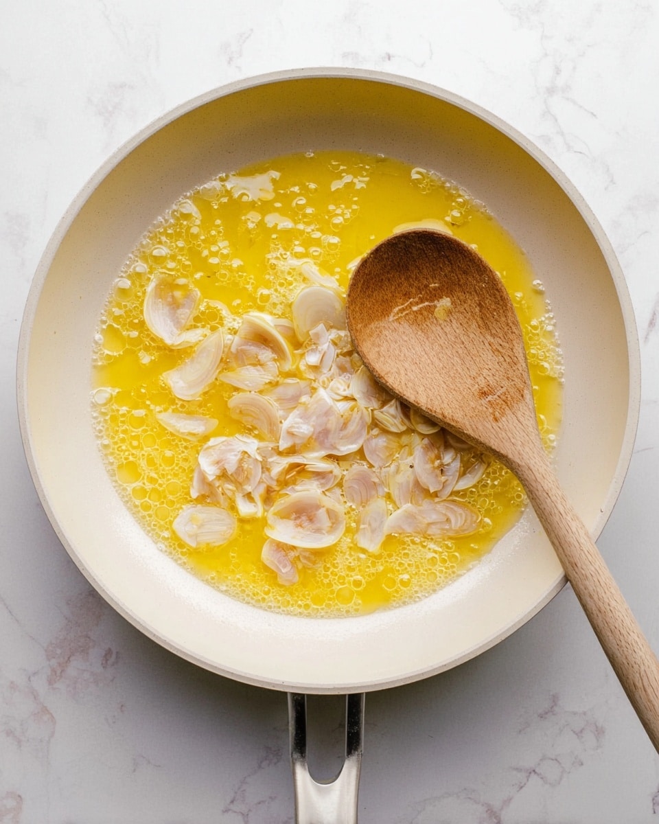 A white round bowl filled with a thick brown mushroom stew, showing various small and sliced mushrooms in dark and light brown tones mixed evenly in the sauce. In the center, there is a large dollop of white sour cream topped with a small pile of finely chopped fresh green herbs. The bowl sits on a white marbled surface, and the edges of the bowl have some sauce stains. photo taken with an iphone --ar 4:5 --v 7