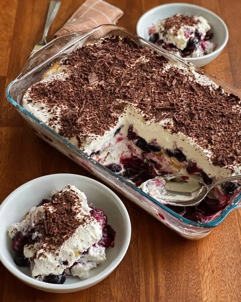 Raspberry Berry Trifle with Mini Lamingtons and Chocolate Cake Recipe