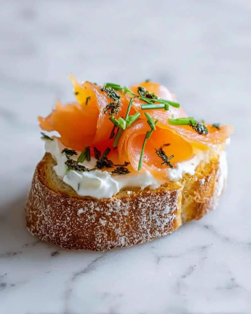Smoked Salmon on Crostini Recipe