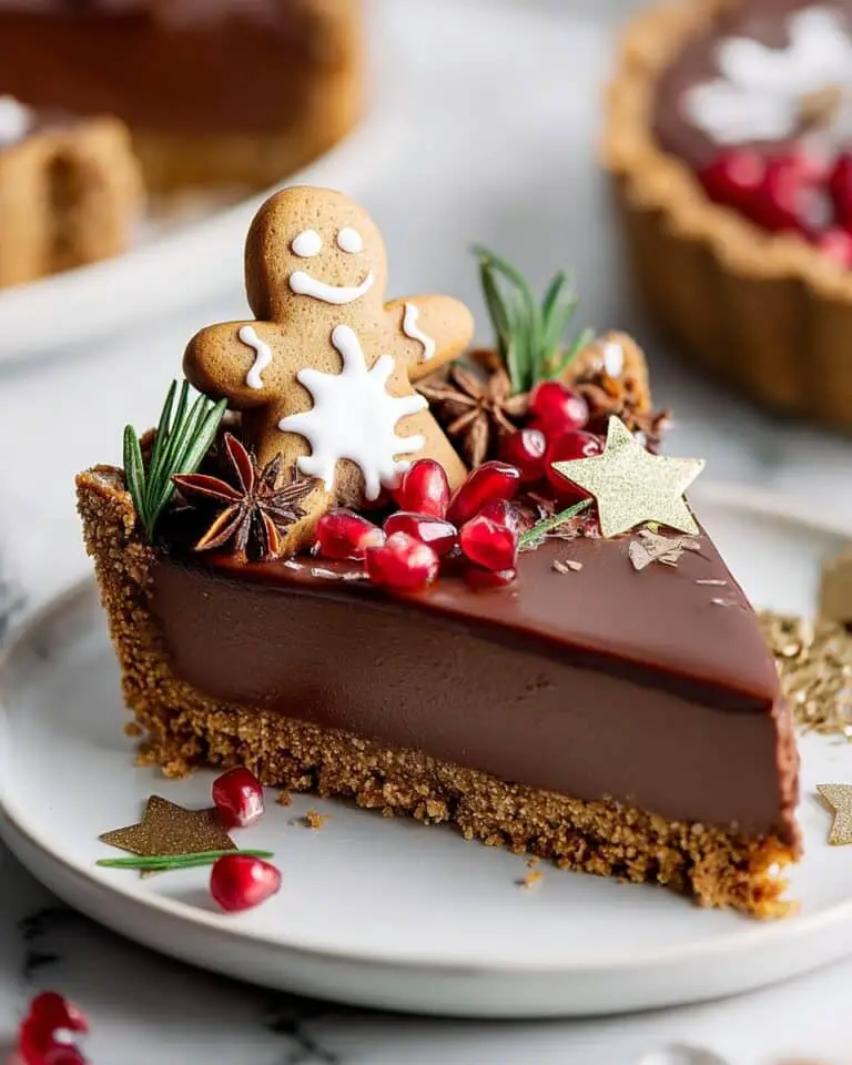 Vegan Gingerbread Chocolate Tart Recipe