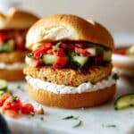 Greek Grilled Chicken Burgers Recipe