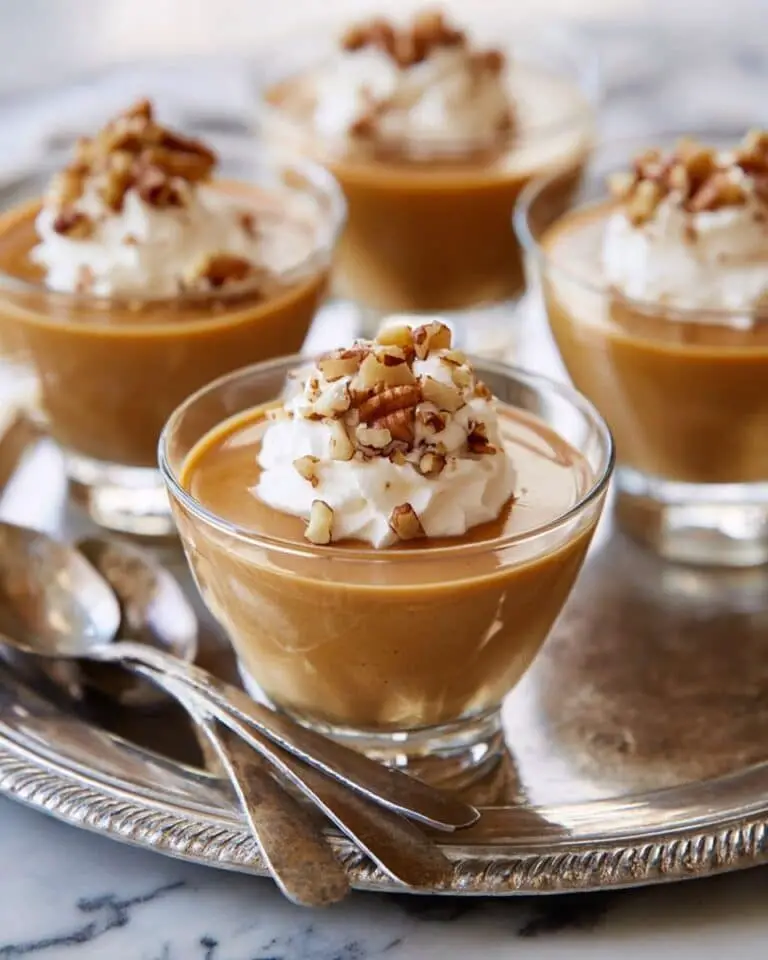 Salted Caramel Panna Cotta with Pecan Praline Recipe