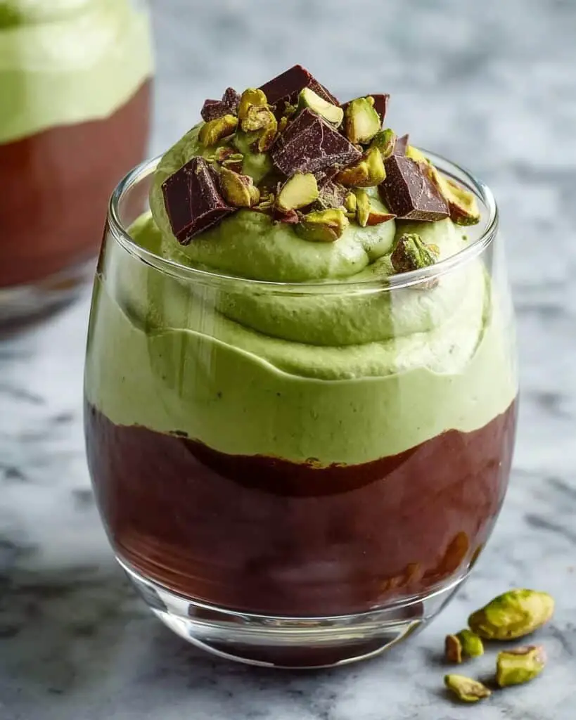 Pistachio Mousse with Chocolate Ganache Recipe