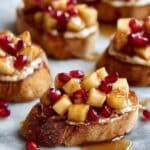 Pomegranate and Pear Crostini Appetizers Recipe