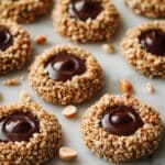 Chocolate Hazelnut Thumbprint Cookies Recipe