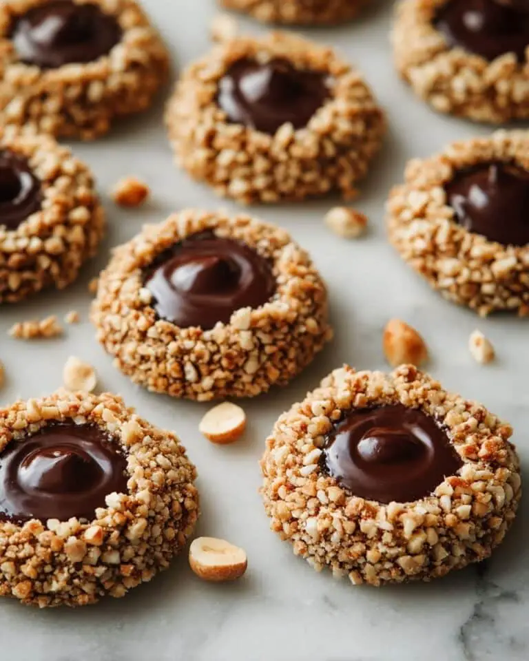 Chocolate Hazelnut Thumbprint Cookies Recipe
