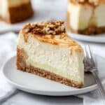 Autumn Cheesecake with Apple and Pecan Topping Recipe