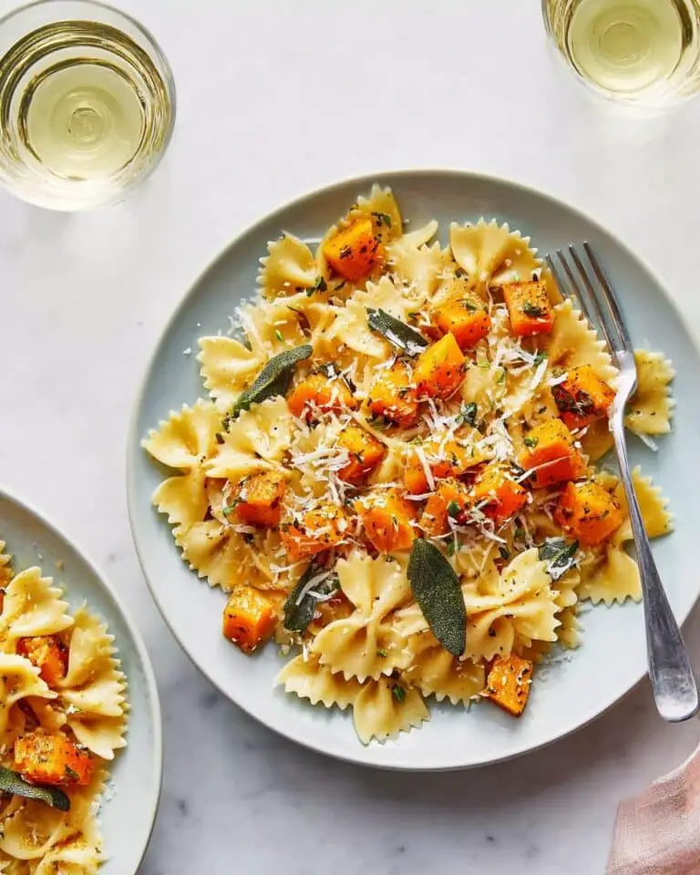 Savory Butternut Squash & Sage Pasta Recipe