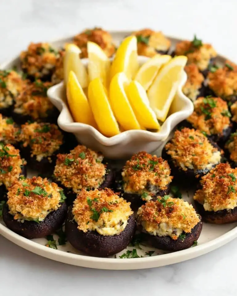 Stuffed Mushrooms with Crab Recipe