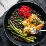 Perfect Baked Salmon with Lentils and Lemon Herb Sauce Recipe