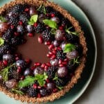 Winter Wreath Chocolate Tart Recipe