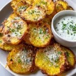 Baked Smashed Potatoes with Garlic & Parmesan Recipe