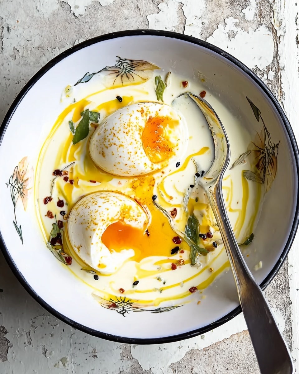 The image shows a close-up of a mix of green leafy vegetables being cooked in a dark pan. The leaves have varying shades of green, from bright to deep, with some stems visible. The texture of the leaves is slightly wilted and shiny with oil, giving a fresh yet cooked look. Small flakes of coarse salt are scattered on top, adding a bit of sparkle. In the top right corner, a wooden spatula with some oil drops on it is partially visible, pressing gently into the greens. The whole scene is set against a white marbled background. photo taken with an iphone --ar 4:5 --v 7