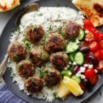Savory Greek Turkey Meatballs with Tzatziki Sauce Recipe