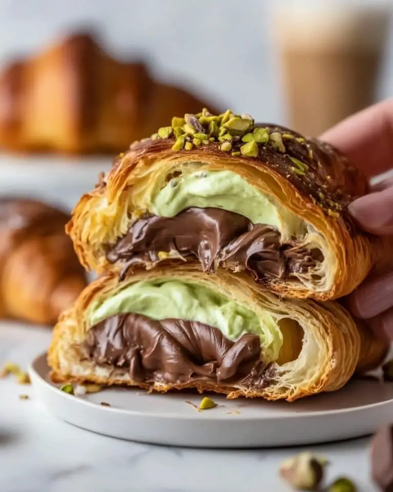 Pistachio Chocolate Croissants Recipe